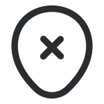 Location Cross SVG Icon